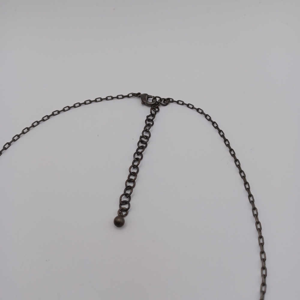 SOLD - Crystal Crescent Necklace - Picture 13 of 14
